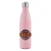 Metal mug thermos Pink Iridiscent (Stainless steel), double wall, 500ml