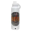 1L Stainless Steel Thermal Bottle with Phone Holder & Double Wall Insulation