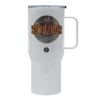 Survivor, Mega Stainless steel Tumbler with lid, double wall 750L