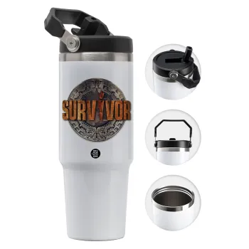 Survivor, Θερμός Ανοξείδωτο 30oz με χερούλι
