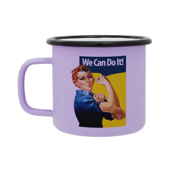 Rosie we can do it!, Κούπα Μεταλλική εμαγιέ ΜΑΤ Light Pastel Purple 360ml