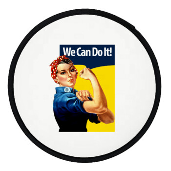 Rosie we can do it!, Βεντάλια υφασμάτινη αναδιπλούμενη με θήκη (20cm)
