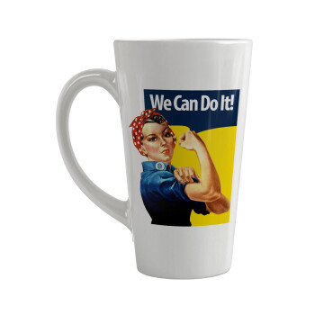 Rosie we can do it!, Κούπα κωνική Latte Μεγάλη, κεραμική, 450ml