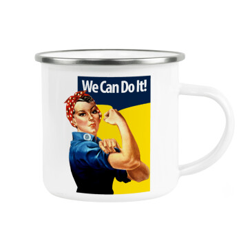 Rosie we can do it!, Κούπα Μεταλλική εμαγιέ λευκη 360ml