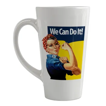 Rosie we can do it!, Κούπα κωνική Latte Μεγάλη, κεραμική, 450ml