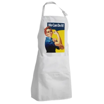 Rosie we can do it!, Ποδιά Σεφ Ολόσωμη Ενήλικων (με ρυθμιστικά και 2 τσέπες)