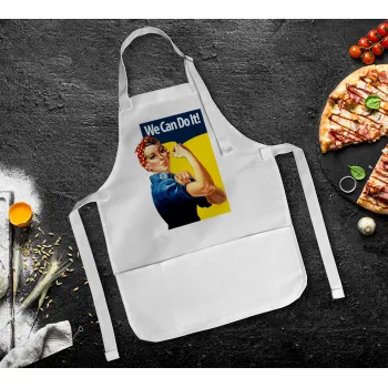 Rosie we can do it!, Ποδιά Σεφ Ολόσωμη Παιδική (με ρυθμιστικά και 2 τσέπες)