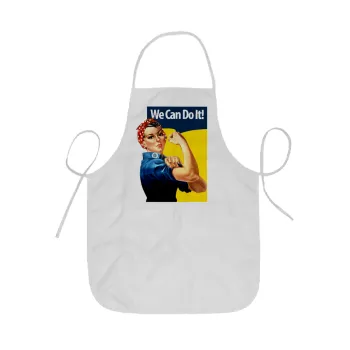 Rosie we can do it!, Ποδιά Σεφ ολόσωμη κοντή  Παιδική (44x62cm)