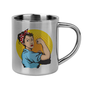 Strong Women, Mug Stainless steel double wall 300ml