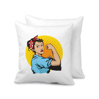 Strong Women, Sofa cushion 40x40cm includes filling