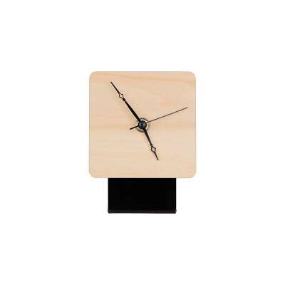 Επιτραπέζιο ρολόι ξύλινο με δείκτες (10cm)