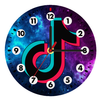 tiktok space galaxy, Ρολόι τοίχου ξύλινο (20cm)