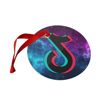 tiktok space galaxy, Christmas ornament glass 9cm