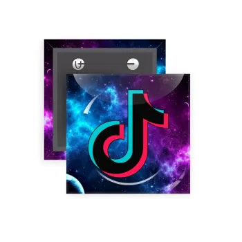 tiktok space galaxy, Κονκάρδα παραμάνα τετράγωνη 5x5cm