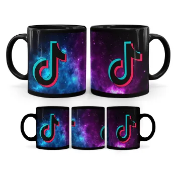 tiktok space galaxy, Mug black, ceramic, 330ml