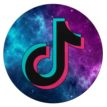 tiktok space galaxy, Επιφάνεια κοπής γυάλινη στρογγυλή (30cm)