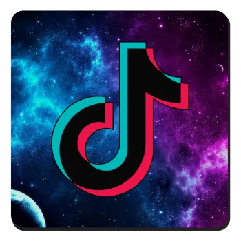 tiktok space galaxy, Τετράγωνο μαγνητάκι ξύλινο 9x9cm