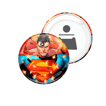 Superman angry, Μαγνητάκι και ανοιχτήρι μπύρας στρογγυλό διάστασης 5,9cm