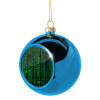Blue Christmas tree ball ornament 8cm