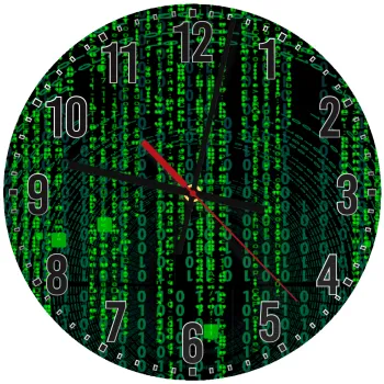 Matrix, Ρολόι τοίχου ξύλινο (30cm)