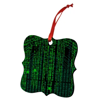 Matrix, Στολίδι Χριστουγεννιάτικο στολίδι polygon ξύλινο 7.5cm