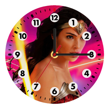 Wonder woman Gadot, Wooden wall clock (20cm)