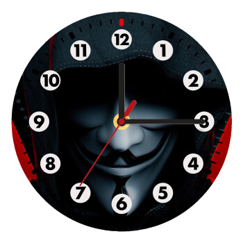 V for Vendetta, Wooden wall clock (20cm)