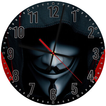 V for Vendetta, Ρολόι τοίχου ξύλινο (30cm)