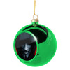 Green Christmas tree ornament ball 8cm