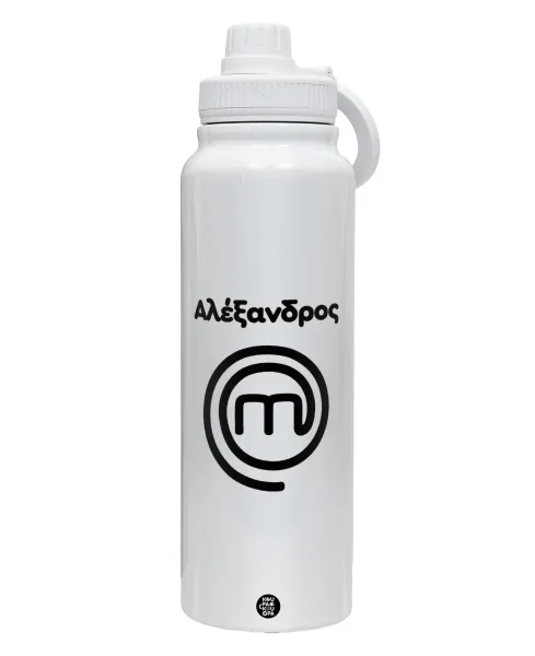 Master Chef Greece — Θερμός 1L Ανοξείδωτο με Βάση Κινητού & Διπλά Τοιχώματα