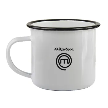 Master Chef Greece, Κούπα εμαγιέ με μαύρο χείλος 360ml