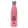 Metal mug thermos Pink Mat (Stainless steel), double wall, 500ml