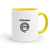 Mug colored yellow, ceramic, 330ml