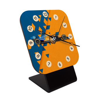 McLaren Formula 1, Επιτραπέζιο ρολόι σε φυσικό ξύλο (10cm)