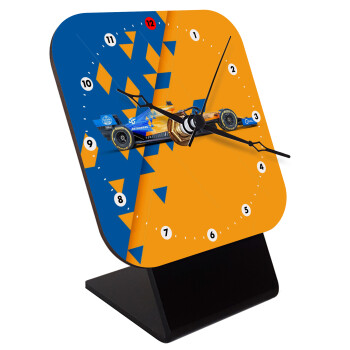 McLaren Formula 1, Quartz Wooden table clock with hands (10cm)