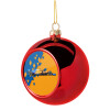 Christmas tree ball Red 8cm
