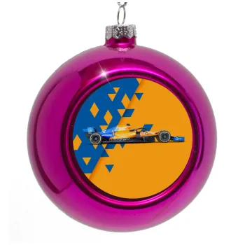 McLaren Formula 1, Purple Christmas tree ornament bauble 8cm