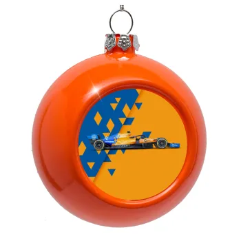 McLaren Formula 1, Orange Christmas tree ornament bauble 8cm