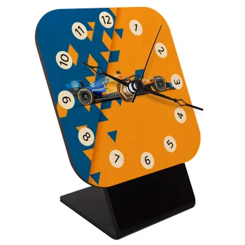 McLaren Formula 1, Επιτραπέζιο ρολόι σε φυσικό ξύλο (10cm)