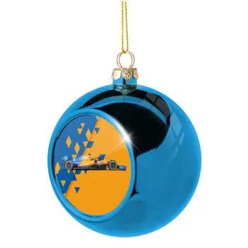 McLaren Formula 1, Blue Christmas tree ball ornament 8cm