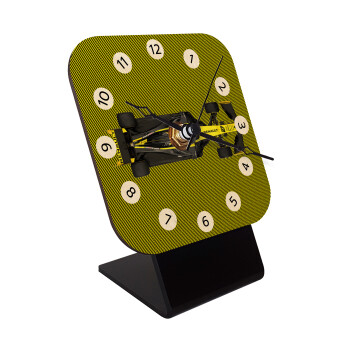 Renault Formula 1, Επιτραπέζιο ρολόι σε φυσικό ξύλο (10cm)