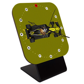 Renault Formula 1, Quartz Wooden table clock with hands (10cm)