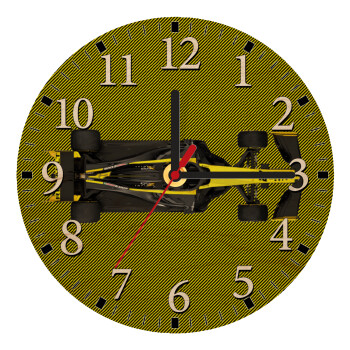 Renault Formula 1, Ρολόι τοίχου ξύλινο plywood (20cm)
