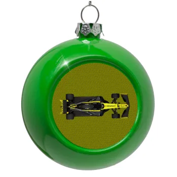 Renault Formula 1, Green Christmas tree ornament bauble 8cm