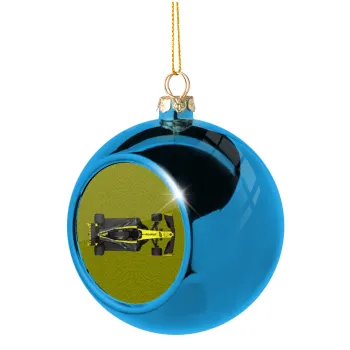 Renault Formula 1, Blue Christmas tree ball ornament 8cm