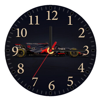 Redbull Formula 1, Ρολόι τοίχου ξύλινο plywood (20cm)