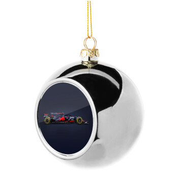 Redbull Formula 1, Χριστουγεννιάτικη μπάλα δένδρου Ασημένια 8cm