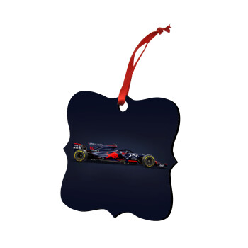 Redbull Formula 1, Χριστουγεννιάτικο στολίδι polygon ξύλινο 7.5cm