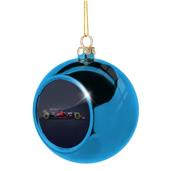 Redbull Formula 1, Blue Christmas tree ball ornament 8cm