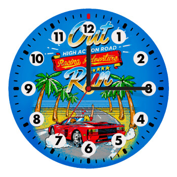 outrun game, Wooden wall clock (20cm)